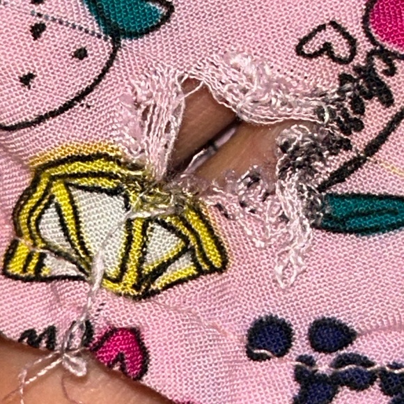 Y.F.K. Pink Romper Girls kids Sleeveless multicolor jumpsuit HOLE* - Picture 4 of 4